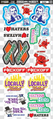 Hater Sticker Sheet