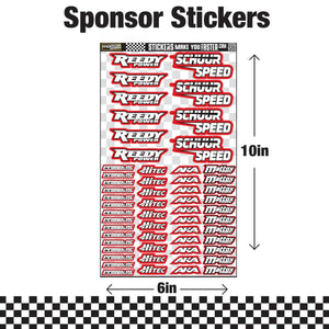 RC Custom sponsor sticker sheets for your rc car. 